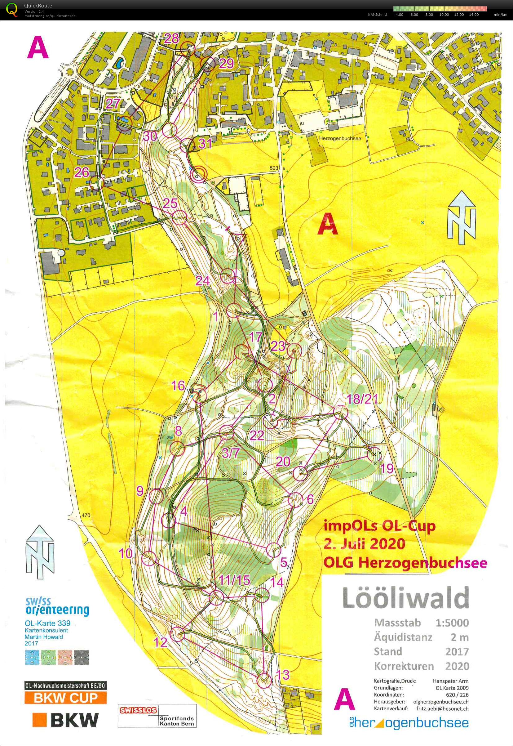 Impols Abend OL / Jugendcup Testlauf (2020-07-02)